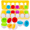WOOPIE Montessori Egg Puzzle - Match Shapes and Colors