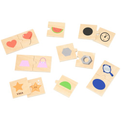 VIGA Shape and Object Connecting Puzzle Set