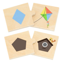 VIGA Shape and Object Connecting Puzzle Set