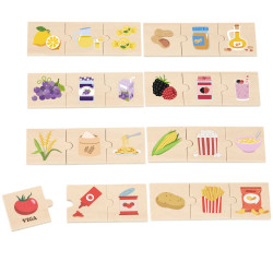 VIGA Puzzle Set Discover the Connections Between Nature and Food