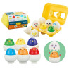 WOOPIE Montessori Shape Sorter Puzzle Match Happy Chicks Eggs 6pcs