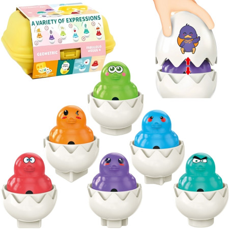 WOOPIE Montessori Shape Sorter Puzzle Match Fun Chicks Eggs 6pcs