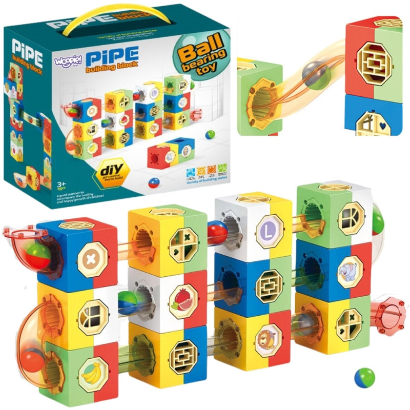 WOOPIE Marble Track Ball Track Construction Set 3D Blocks