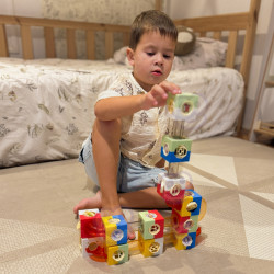 WOOPIE Marble Track Ball Track Construction Set 3D Blocks