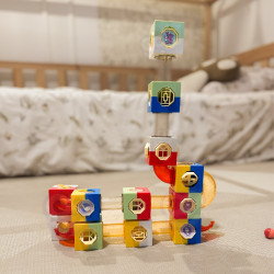 WOOPIE Marble Track Ball Track Construction Set 3D Blocks