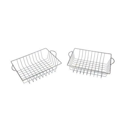 MASTERKIDZ Set of 2 Metal Dish Drying Baskets for Kids' Kitchen