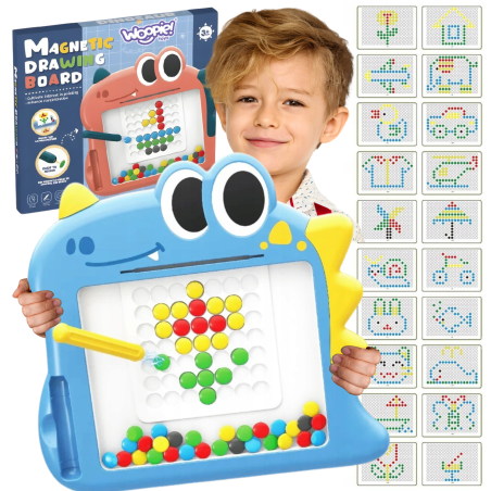 WOOPIE Magnetic Board for Children Montessori MagPad Dinosaur
