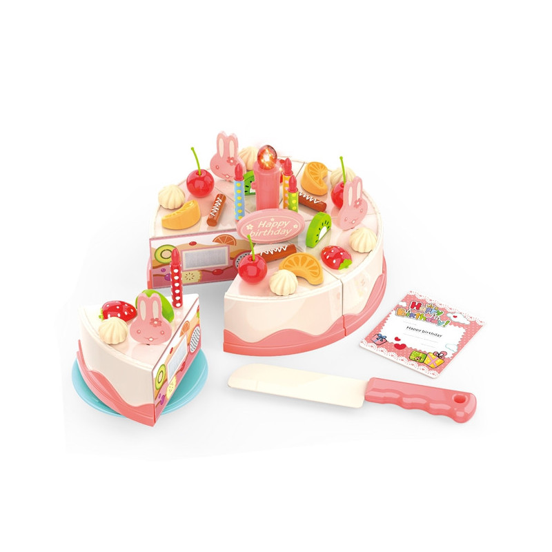 WOOPIE Birthday Cake for Cutting Candles Fruits 40 pcs.