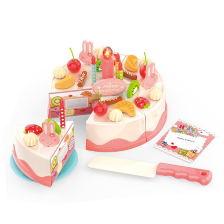 WOOPIE Birthday Cake for Cutting Candles Fruits 40 pcs.