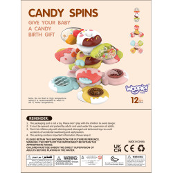 WOOPIE BABY Spinner Sensory Toy Bee Chicken Rabbit Interchangeable 3 pcs.