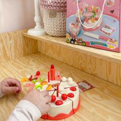 WOOPIE Birthday Cake for Cutting Candles Fruits 40 pcs.