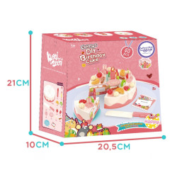 WOOPIE Birthday Cake for Cutting Candles Fruits 40 pcs.