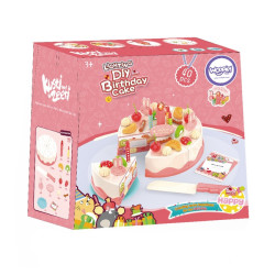 WOOPIE Birthday Cake for Cutting Candles Fruits 40 pcs.