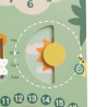 CLASSIC WORLD Wooden Manipulative Board "My First Calendar" Clock for Children