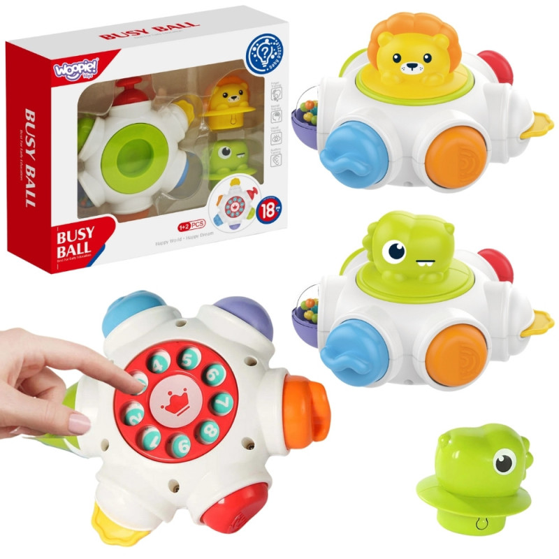 WOOPIE BABY Space Rocket Activity - Educational Sensory Cube 18m+