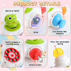 WOOPIE BABY Space Rocket Activity - Educational Sensory Cube 18m+