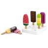 VIGA Set of Wooden Ice Cream Sticks with Stand 6 pcs.