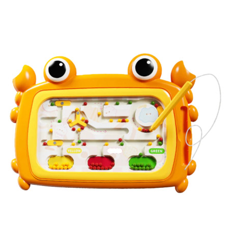 WOOPIE Montessori Magnetic Board Crab Maze Orange