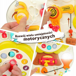 WOOPIE Montessori Manipulative Sensory Interactive Board for Toddlers