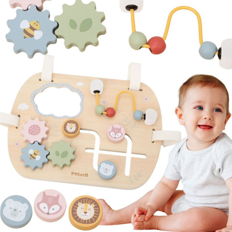 VIGA Multifunctional Wooden Manipulative Board