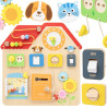VIGA Wooden Manipulative Board Discovery and Learning House