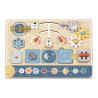TOOKY TOY Wooden Montessori Educational Board Astronaut Spaceship