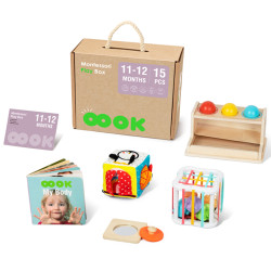 TOOKY TOY Box XXL Montessori Educational 5in1 Sensory Box 11-12 Months