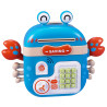 WOOPIE Electronic Piggy Bank Safe ATM with PIN Access Code Crab Backpack Blue