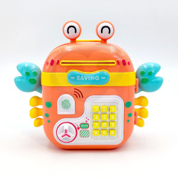 WOOPIE Interactive Safe Cash Register Backpack with Keyboard 4-in-1 Coins