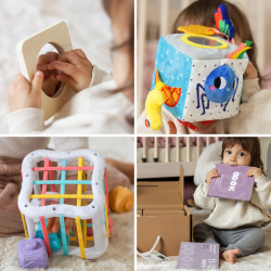 WOOPIE GREEN Box 5in1 Montessori Educational 11-12M FSC