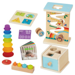 WOOPIE GREEN Box 6in1 13-15m Montessori Educational Sensory FSC