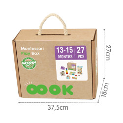 WOOPIE GREEN Box 6in1 13-15m Montessori Educational Sensory FSC