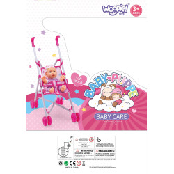 WOOPIE ROYAL First Baby Doll with Stroller and Nanny + Feeding Set