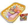 WOOPIE Shopping Basket with Tea Set and Sweets 26 pcs.
