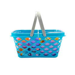 WOOPIE Shopping Basket with Tea Set and Sweets 26 pcs.