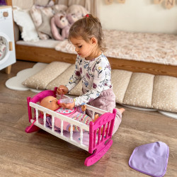 WOOPIE ROYAL XL Unicorn Babysitter with Cradle and Feeding Set