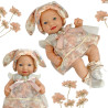 WOOPIE ROYAL Vintage Baby Doll 24 cm in Bunny Dress and Hat