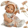 WOOPIE ROYAL Vintage Baby Doll 24 cm in Bunny Dress and Hat