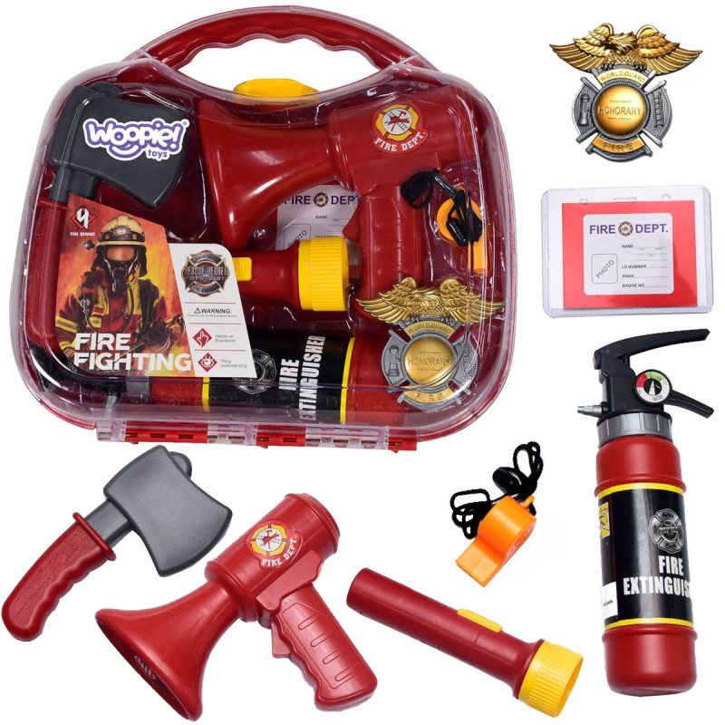 WOOPIE Firefighter Suitcase with Fire Extinguisher Set 7 pcs.