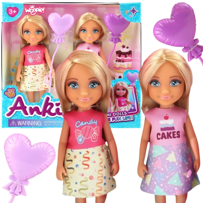 Woopie Two Doll Birthday Set - Candy and Cakes