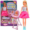 WOOPIE ROYAL Lily Baby Doll Highchair Accessories Set