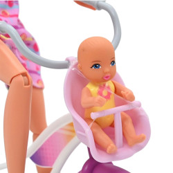 WOOPIE ROYAL Lily the Cyclist Baby Doll in a Bike Seat