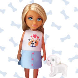 WOOPIE Doll with Stroller and Dog