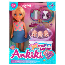 WOOPIE Doll Set with Adorable Puppies and Accessories