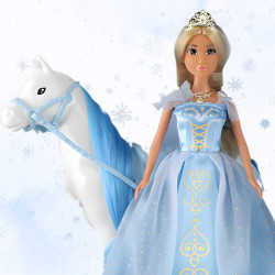 WOOPIE ROYAL Ice Princess Lily Doll and Magic Carriage Accessories