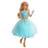WOOPIE ROYAL Lily Doll 30 cm Long Blonde Hair Elegant Turquoise Dress