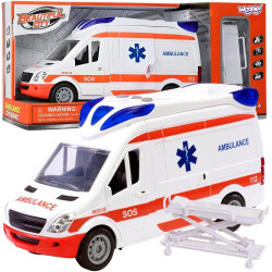 WOOPIE Emergency Ambulance Stretcher Set + Sound and Light Signals