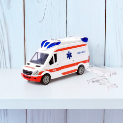 WOOPIE Emergency Ambulance Stretcher Set + Sound and Light Signals