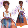 WOOPIE ROYAL Lili Mulatto Doll in an Elegant Dress