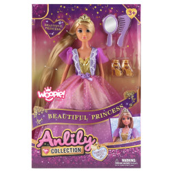 WOOPIE ROYAL Lili Princess Doll with Long Hair and Accessories